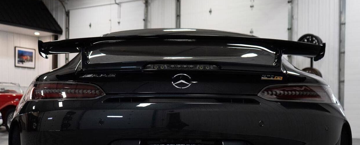 Mercedes-Benz OEM C190 AMG GT Fixed Static Spoiler Wing AMG Deep Gloss Black New