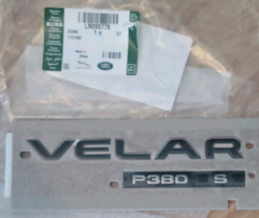 Land Rover OEM Range Rover Velar L560 Rear Black P380 S Badge Brand New