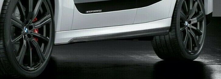 BMW OEM G06 F96 X6 M Performance Carbon Fiber Side Skirt Insert Pair For M Sport