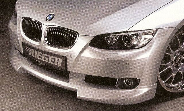 Rieger E92 E93 3 Series Coupe Convertible 2007-2010 Front Spoiler Lip Primed New