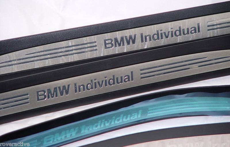 BMW Genuine E60 E61 5 Series 2004-2010 Individual Door Sill Tread Plates Set 4