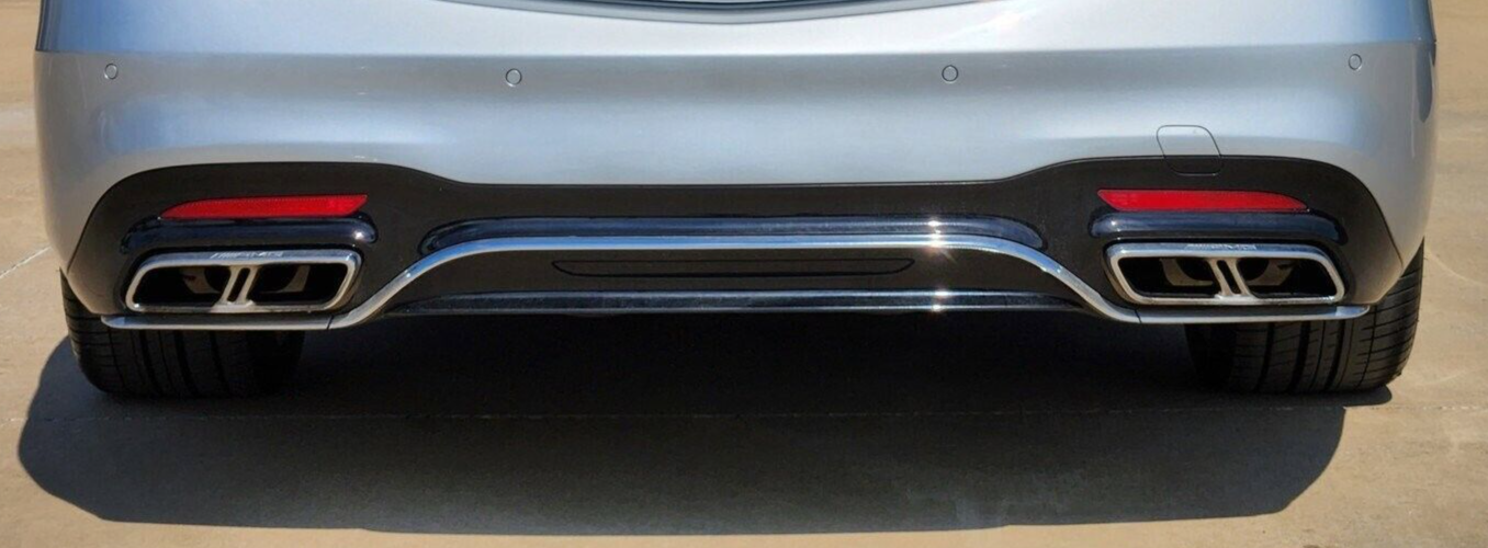 Mercedes-Benz OEM W222 S Class Sedan 2018-2020 AMG Chrome Rear Bumper ...