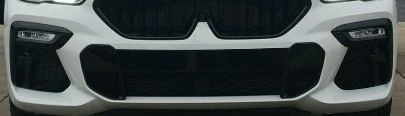 BMW OEM Genuine G06 X6 2020+ M Sport Front Bumper Fog Lamp Trim Set Gloss Black