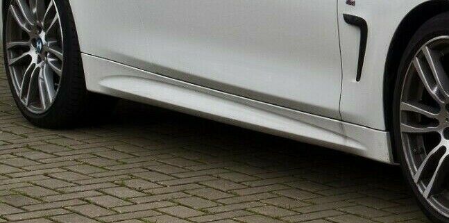 BMW OEM F32 F33 4 Series Coupe Convertible M Sport Side Skirt Pair Primed New