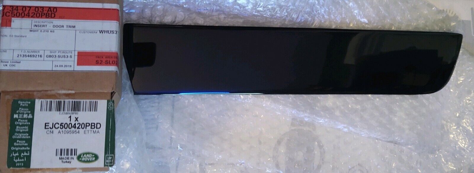 Range Rover L322 OEM 2007-12 L322 Autobiography Piano Black Wood Right Door Trim