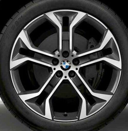 BMW OEM G06 X6 G05 X5 G01 X3 G02 X4 Style 744 Orbit Grey Y-Spoke 21" Wheel Set