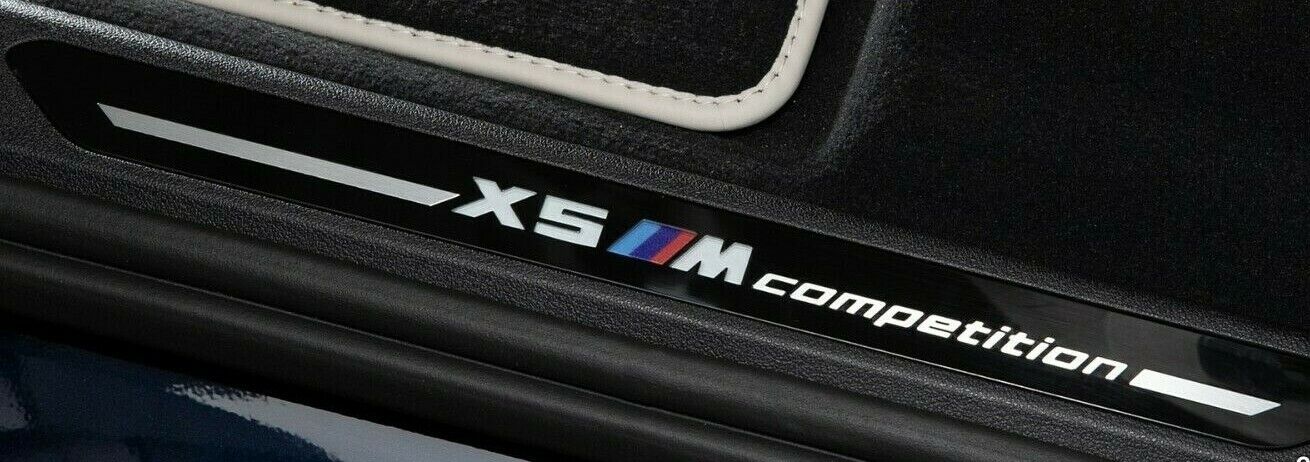 BMW OEM G05 X5 F95 X5 M 2019+ M Competition Door Sill Trim Strips Brand New