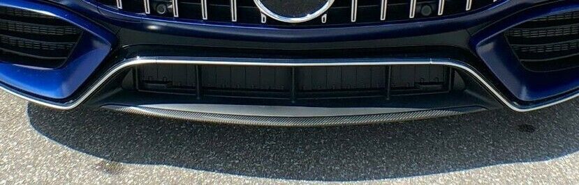 Mercedes-Benz OEM X290 AMG GT Coupe Front Bumper Spoiler Lip AMG Carbon Fiber