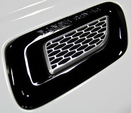 Land Rover OEM Range Rover Sport 2014+ Hood Vent Pair Gloss Black & Atlas Mesh