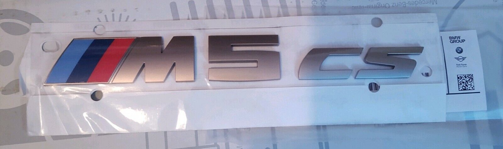 BMW Genuine OEM F90 2018+ M5 CS Emblem Badge Brand New