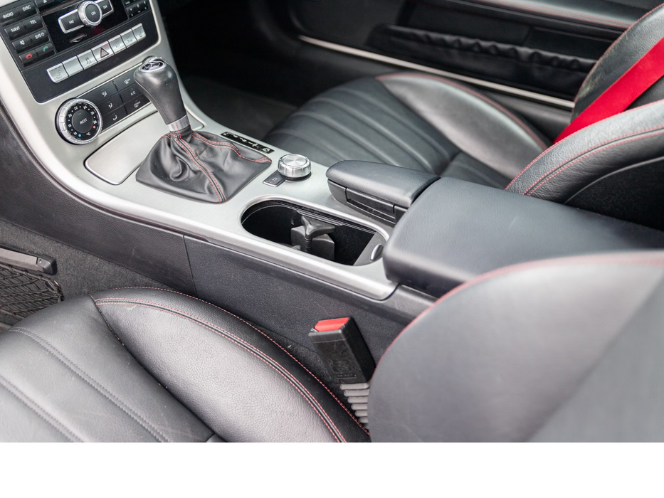 Mercedes-Benz OEM SLK R172 Black & Red Stitching AMG Sport Package Shift Knob