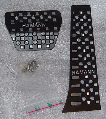 BMW Hamann Brand OEM Black Anodized Aluminum Automatic Or SMG Pedal Pad Set New