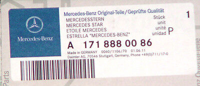 Mercedes-Benz OEM Grille Emblem Chrome Star Badge 7.5" Diameter R171 SLK Class