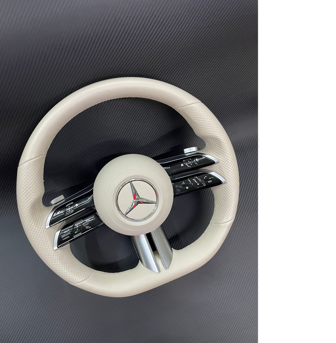 Copy of Mercedes-Benz OEM W213 W223 C238 W297 AMG Leather Almond Beige Airbag Two-Stage